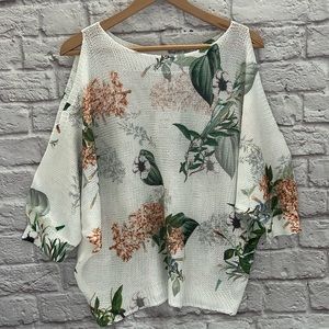 Colleziono Leonardo floral loose fitting top from Italy